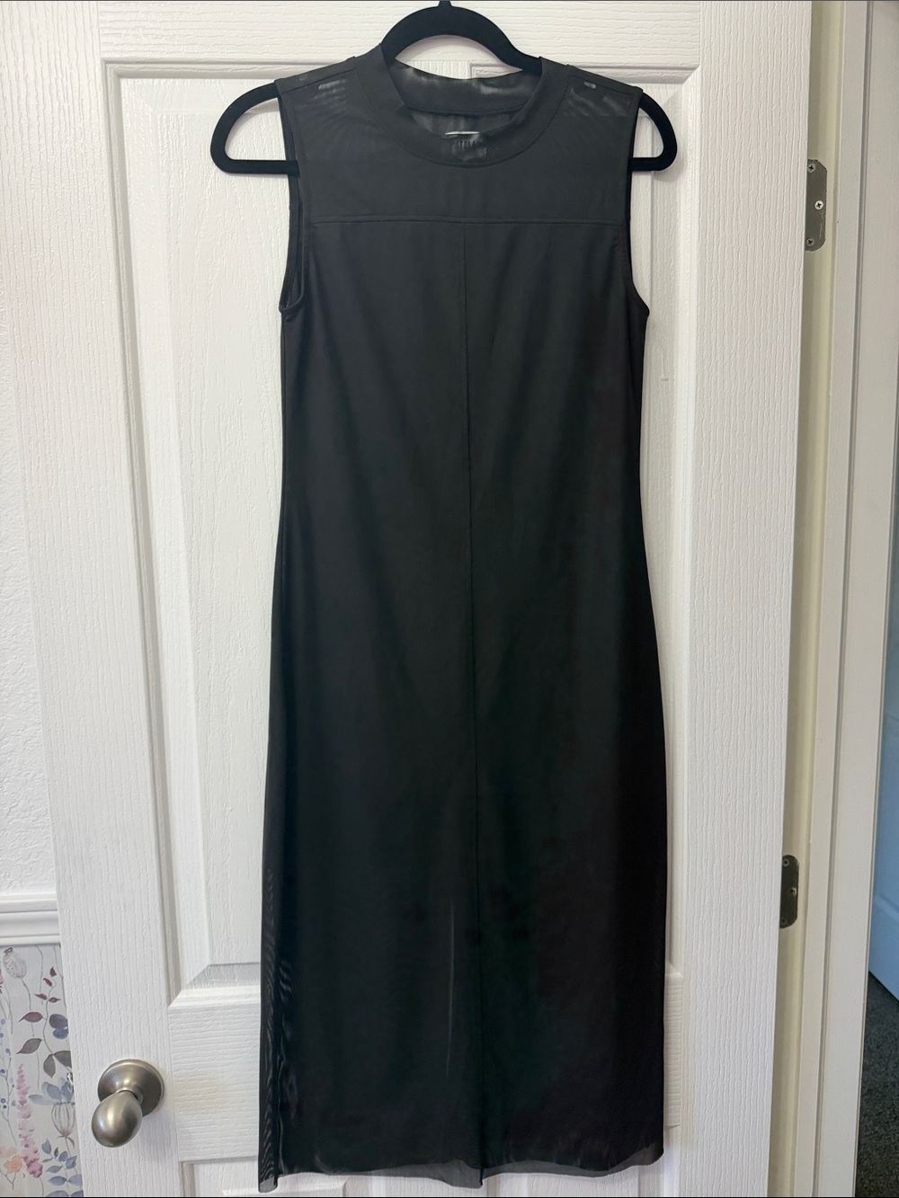 PISTOLA Sleeveless Black Midi Dress - Classic Minimalist Style